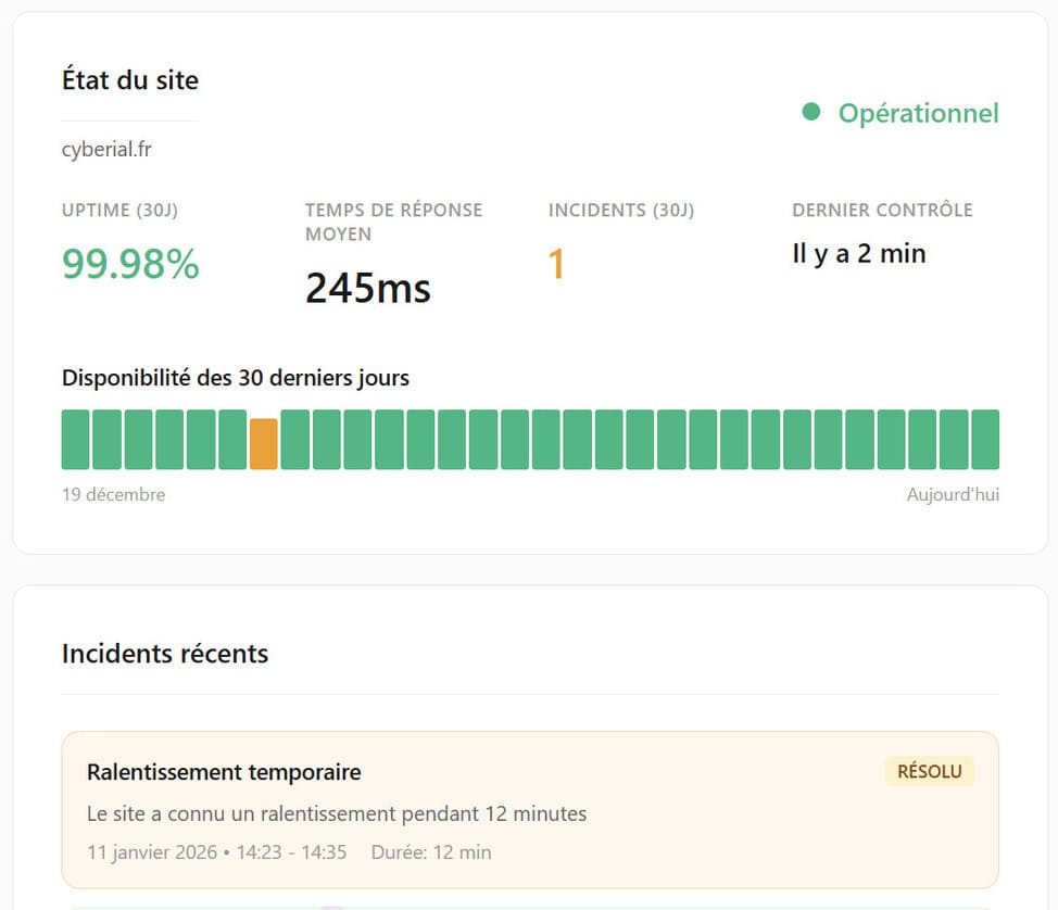 Monitoring Temps Réel