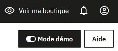 PrestaShop 9 - Mode démo du tableau de bord